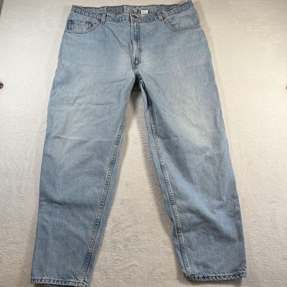 Vintage Levis 560 Jeans Mens 42x30 Light Wash Loose Fit Tapered Denim Made USA